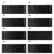 BTM Super Durable Russian French/Spanish/Japanese/German/Arabic Keyboard Stickers