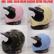 HBC CAKIL SOLID HELMET CLASSIC RETRO FULLFACE SNI