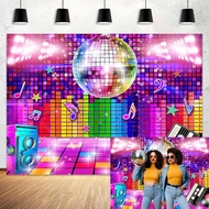 Disco Photography Backdrop 70s 80s 90s Retro Disco Party Ball Decorations Photography Background Let
