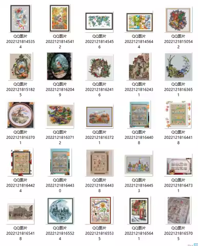 Needlework Kit NOT PRINTED Cross stich Painting Set Cross Stitch Kits Cross-stitch Embroidery Set St