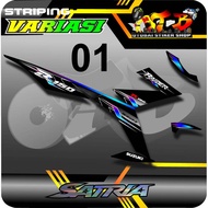 Striping Variasi Suzuki Satria FU Injeksi Tahun 2016-2022 Motif  R150  A001