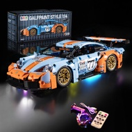 โมเดลรถ Porsche 911 แบบต่อ блок ความยากสูง ใช้ร่วมกับ LEGO