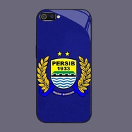 HK-2 AING PERSIB Football ClubGlass GLASS Casing for OPPO Realme A3S A5 A12E C2s C2 C1