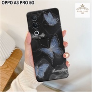 Latest Oppo A3 Pro 5G Case - Rajacase - Oppo A3 pro 5G casing - Butterfly Softcase Motif - Cellphone