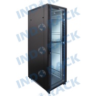 Indorack Rack Server Close Rack 42U Depth 900mm Glass Door IR9042G