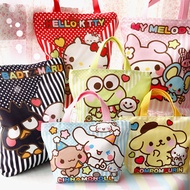 QHello Kitty/My Melody/Cinnamonroll/Pom Pom Purin/Badtz-Maru Tote Bag/Lunch Bag