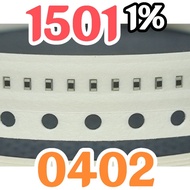 10pcs Chip resistor smd 1501 152 1K50 1% size 0402 1005 1.5Kohm 1.5K ohm 1.5 Kohm 1.5K ohm 1.5 Kohm