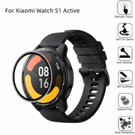 Xiaomi Watch S1 Active FULL Coverage Black Film Tempered Glass or Screen Protector - 2pcs