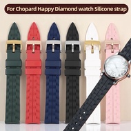 For Chopard Happy Sport Happy Diamond series Watch 15mm 18mm Women Waterproof Arc interface Fluorine