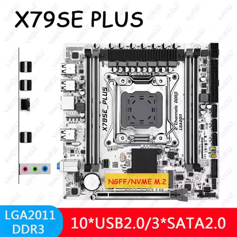 X79 Motherboard LGA 2011 X79SE PLUS Support Xeon E5 26xx V1 V2 CPU Kit Placa Mae DDR3 REC UP TO 128G