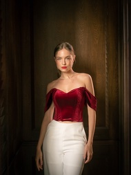 After London | Sloane Corset (2 Colours) เสื้อคอร์เซ็ทกำมะหยี่