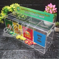 Kotak Saran Akrilik Kotak Kepuasan Acrylic 4 Kotak
