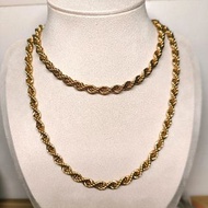 Monet 中古金色麻花項鍊