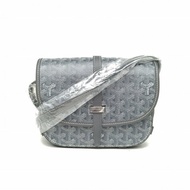GOYARD Belvedere郵差包二代小號22灰色PVC肩背包