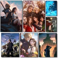 Electronic game final F-Fantasy poster high-definition art canvas wall waterproof home living room b