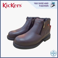 KICKERS MEN Premium Leather SAFETY BOOT Double Zip | Kasut Keselamatan Kickers Zip KK601