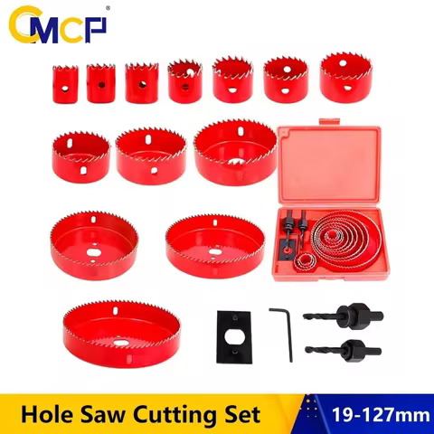 CMCP 8/11/16pcs Hole Saw Set Cup Wood Crown Drill Bit For Wood PVC Plastic Metal Woodworking Tools 1