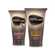 Just for Men Control GX Multipack, 2 in 1 Grey Reducing Shampoo and Conditioner and Mustache and Bea
