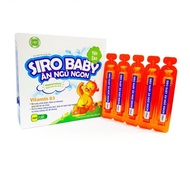 SIRO BABY ĂN NGỦ NGON YẾN SÀO 10ML x 20 ỐNG CUNG CẤP D3 ACID AMIN VÀ KẼM VỊ NGỌT DỄ DÙNG BÉ THÍCH CỦ
