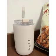 240ML SMEG Tumbler with Straw, Stainless Steel Insulated Travel Mug Coffee Cup