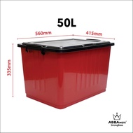 ⚘ABBAWARE ACME Storage Box With Wheels 50 Litres  Kotak Simpan Barang Beroda - 1511❉