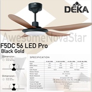 Deka Kronos F5DC Pro 56” / 46” K6 56" 42" Remote Control DC Motor Ceiling Fan / Kipas Siling