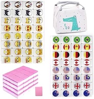 SILICPS Seaside Escape Game Blocks Mahjong Sets with 65 Tiles 30mm Flag and Emoji Pattern with Handbag for Spring Picnic Party Gift.