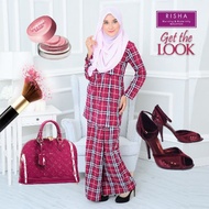 Burberry nursing kurung Dark Magenta