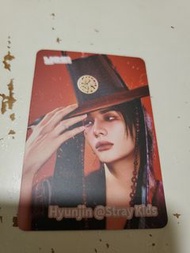 【現貨／K-Pop】Stray Kids Hyunjin 官方 Yes Card 閃卡｜《YES!!》限定紅底古風黑笠帽子個人手扶帽簷應援小卡