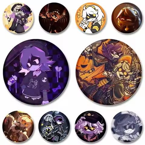 Funny Horror Anime Murder Drone Lapel Pins Cartoon N Cyn Badge Brooch Pin Jewelry Decoration Accesso
