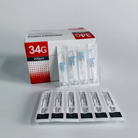 34G Tattoo Needle 34g needles 4mm 6mm 8mm For Beauty injection syringe filler Safety Needle Hand Too