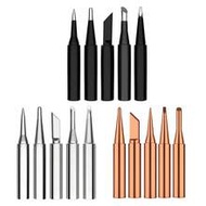5pcs Soldering Iron Tip Pure Copper 900M Soldering Iron Head Set Inside Hot Bare Copper Electric Sol