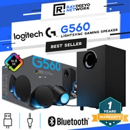 Logitech G560 LIGHTSYNC RGB PC 2.1 Gaming Speaker [DTS:X Ultra/240W/G Hub/USB/Bluetooth]