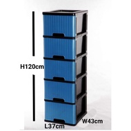 (Maxonic) 5-Tier Plastic Drawer | Plastic Drawer | Clothes Organisers