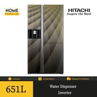 Hitachi Refrigerator Side By Side Luxury Series 3 Doors (651L) R-M820AGP4MX (DIA)