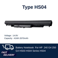 แบตเตอรี่ โน๊ตบุค Battery Notebook HP 240 250 G4 HS03 HS04 HP 240  255 G5/ HP 14-ac104tx14-am108tx  