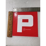 P sticker lesen For car ukuran JPJ