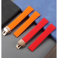 Soft silicone watch band aquanaut for Patek Philippe 5164a 5167a 5168a rubber bracelet curved end wa