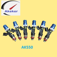 INJECTOR AKEKER AK550 - 75MM LENGTH - TOP TO 14MM BLUE - Bottom TO 14MM (SET OF 6) AK550-MC-B14 RB20