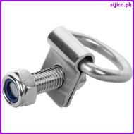 Car Tie down Anchor Trailer Hook Automobile Tow Hooks Metal 8.00X5.50X0.60CM Silver sijicc