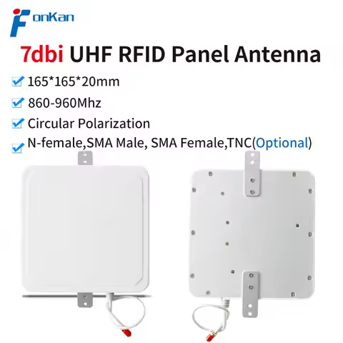 7dBi Circular RFID UHF Long Range RFID Panel Antenna UHF RFID Reader Antenna for Access Control Mana
