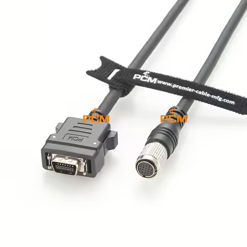 Hirose 16-pin HR25-9TP-16S Circular Connector to HPCN 14pin male Cable Industrial Machine Vision Sys