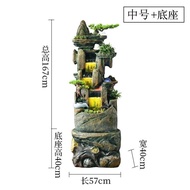 Rockery Water Wall Decoration Water Car Feng Shui Wheel Fortune Fountain Office Landscape Decoration Opening Gift