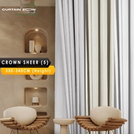 Curtain zoon - Sheer 5 Mix Curtain Window Ready Made Hook Eyelet (330cm-340cm)