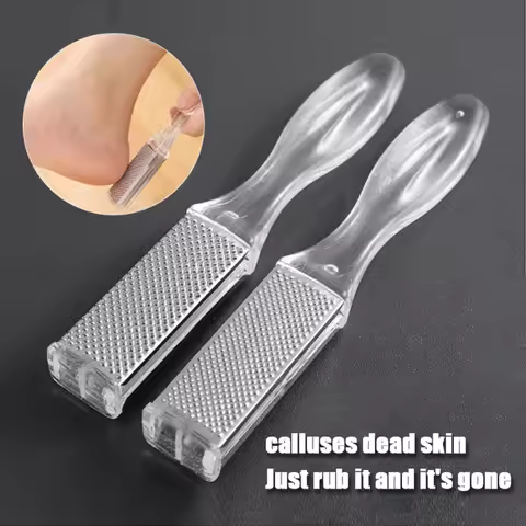 1PCS Transparent Foot Rasp File Hard Dead Skin Callus Remover Professional Pedicure File Tools Grind