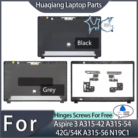 Laptop Cover For Aspire 3 A315-42 A315-54 42G/54K A315-56 N19C1 LCD Back Cover Front Bezel Hinges Re