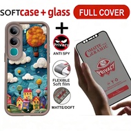 Ceramic Privacy Resistant with Tempered Glass Case for vivo v40 v50 v60 lite Y19S y29s y29t y04 Y04S