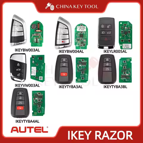 1PCS Autel Ikey IKEYBW003AL IKEYBW004AL IKEYLR005AL IKEYVW003AL IKEYTY8A3AL IKEYTY8A3BL IKEYTY8A4AL
