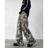 【Be worth】 2025 Cyber Y2K Streetwear Washed Baggy Cargo Jeans Pants For Men Clothes Wide Leg Multi P
