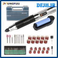 DFJHJR Tungfull Mini Cordless Drill Engraving Pen Electric Drill Grinder with Lithium Battery 3.7V Rechargeable Electric Hand Drill BXNBN